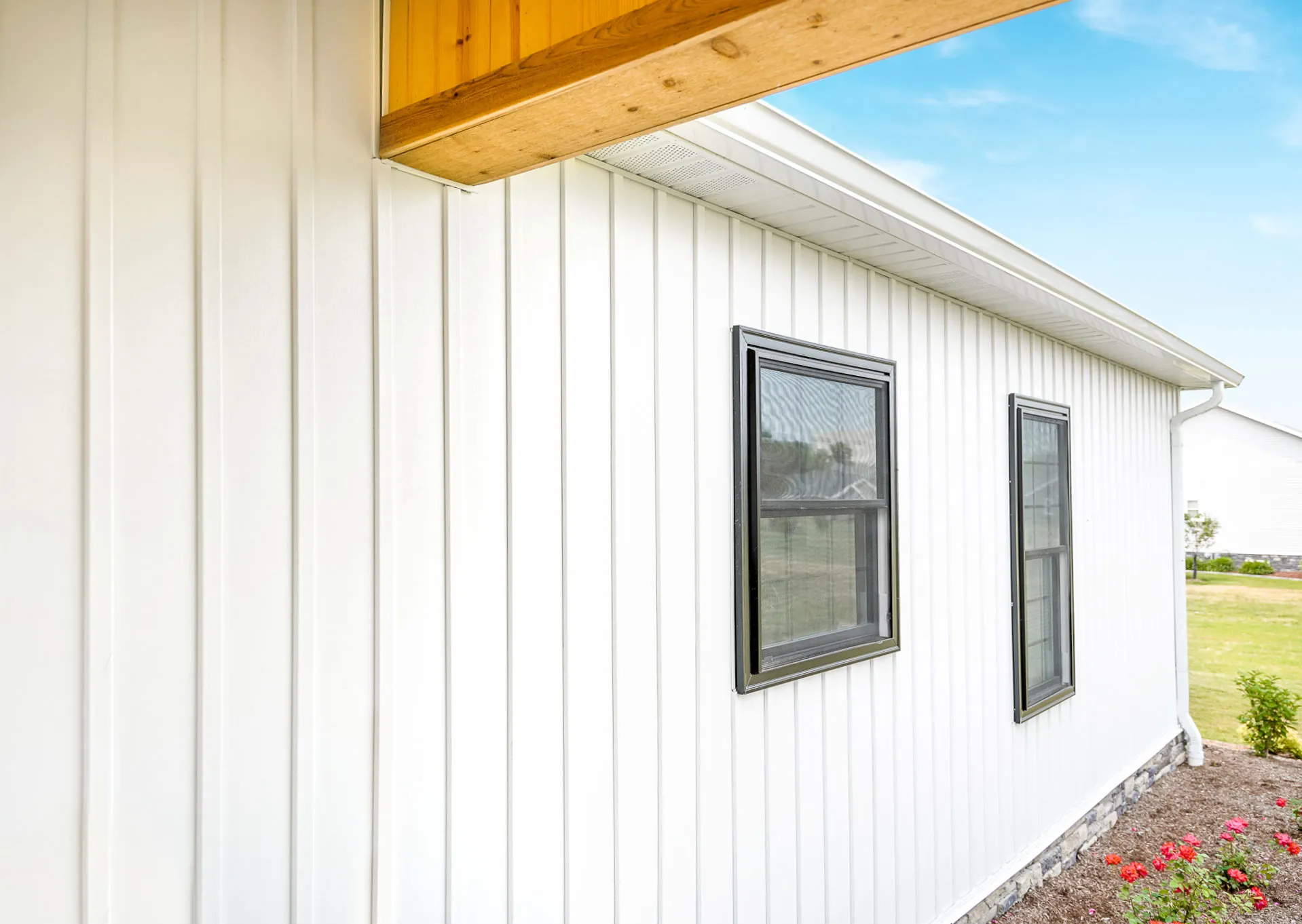 Board and batten siding detail
