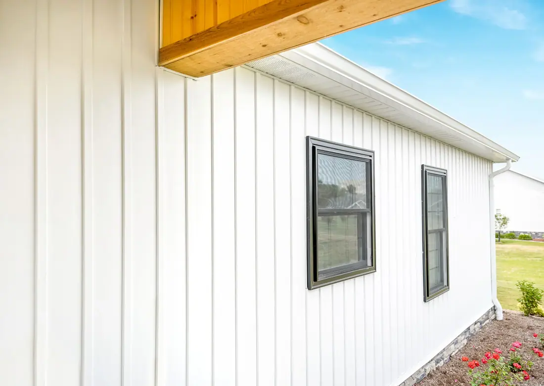 Board and batten siding detail