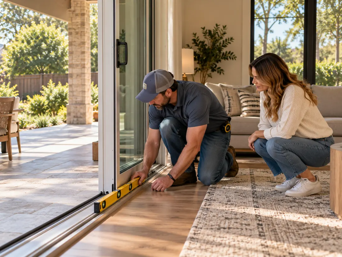 Planning a sliding patio glass doors project with a homeowner