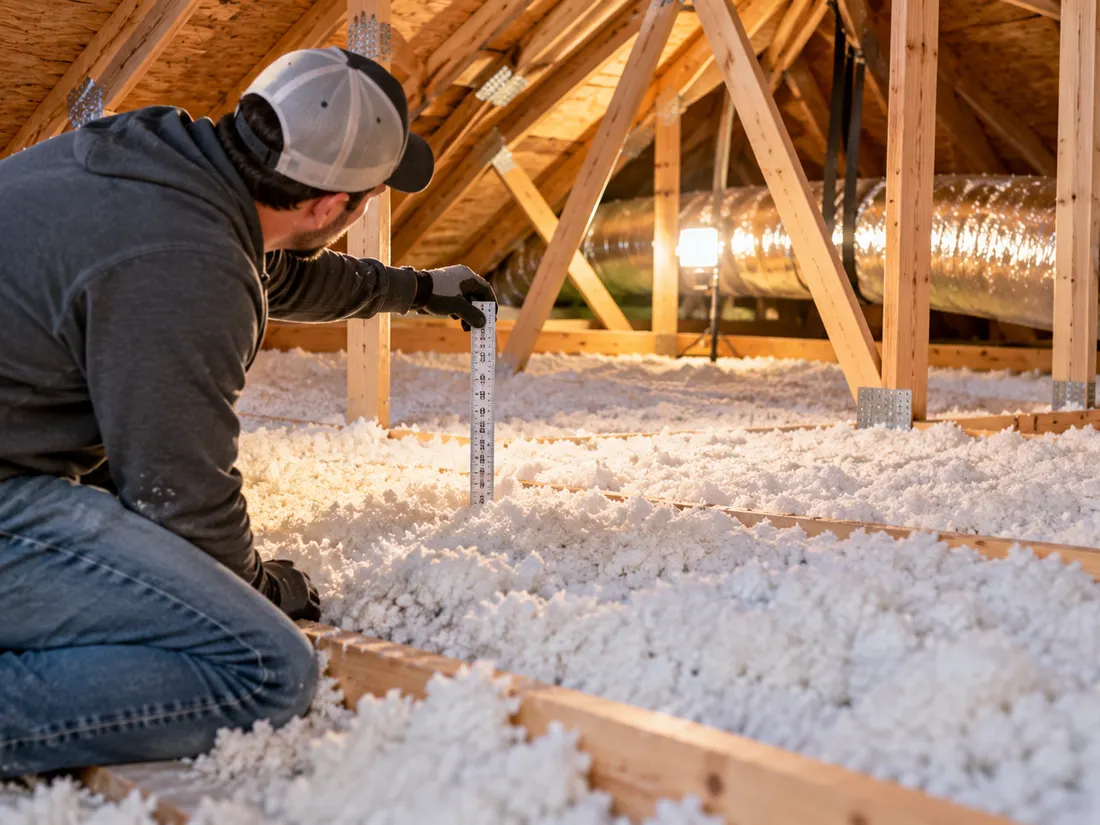 Blow-In Attic Insulation: product example