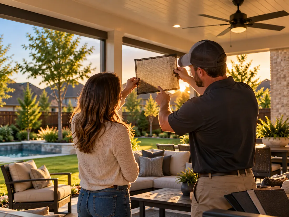 Planning a patio enclosures project with a homeowner