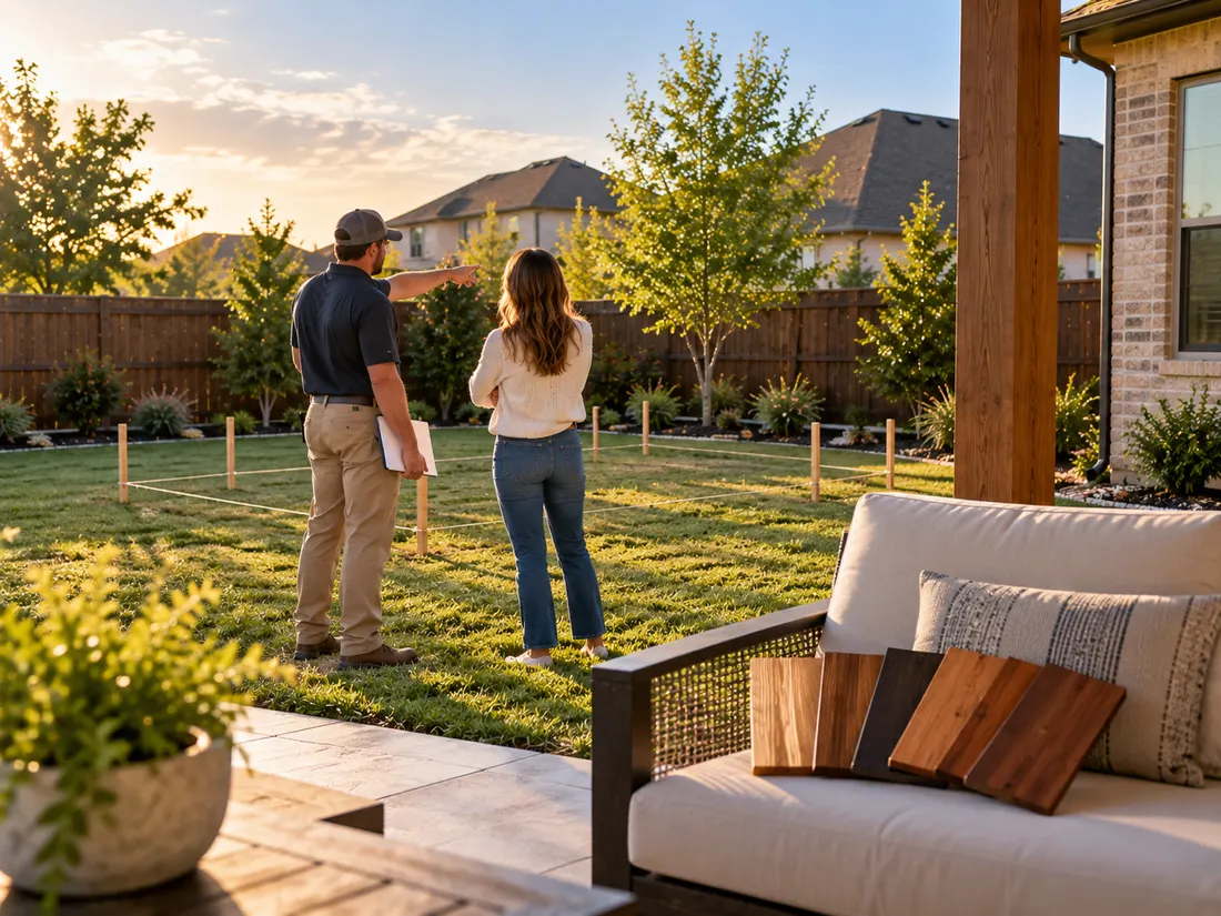 Planning a pergolas project with a homeowner