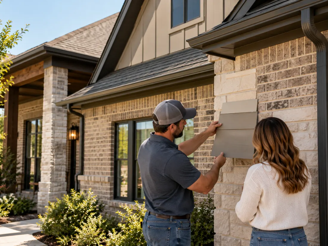 Planning a hardie siding project with a homeowner