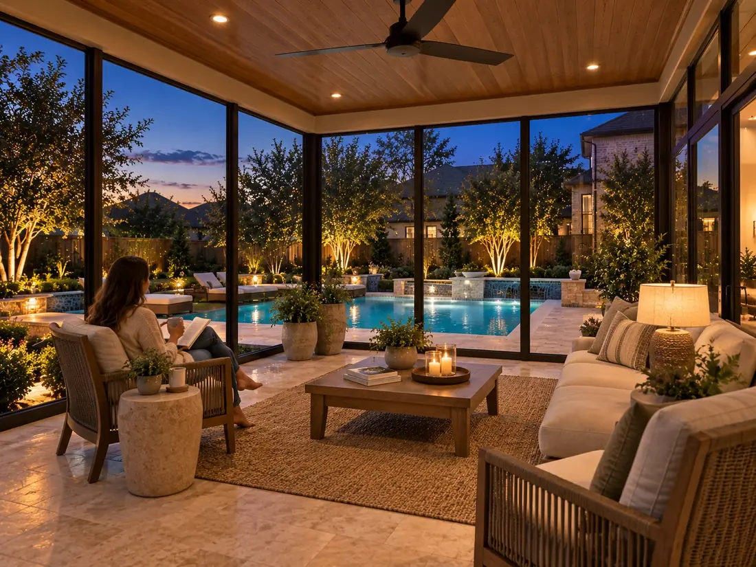 Bright sunroom addition